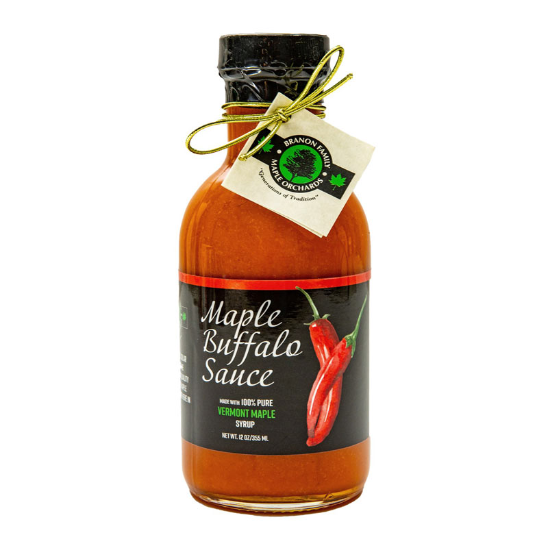 Photo of a bottle of Maple Buffalo Sauce
